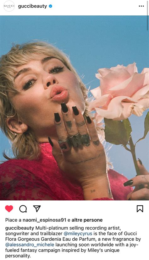 pubblicità profumo gucci 2021|Miley Cyrus è il volto del nuovo profumo Gucci.